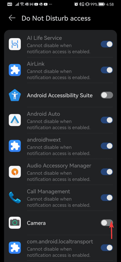 Settings screenshot